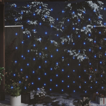 Plasă lumini Crăciun, albastru, 4x4 m 544 LED interior/exterior - Img 1