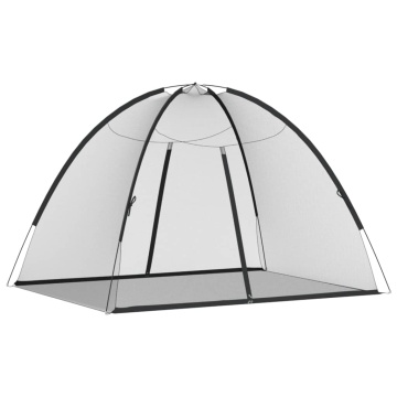 Plasa țânțari Mongolia cu uși, 220 ochiuri negru 200x150x140 cm - Img 5