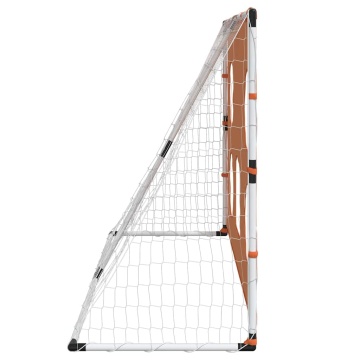 Poartă de fotbal de copii cu covoraș țintă/minge 182x62x118 cm - Img 5