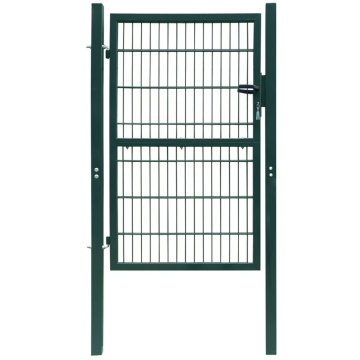 Poartă pentru gard 2D (simplă), verde, 106x230 cm - Img 1