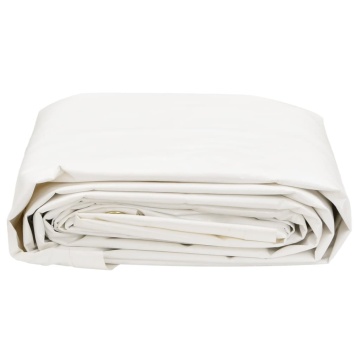 Prelată, alb, 5x8 m, 650 g/m² - Img 3
