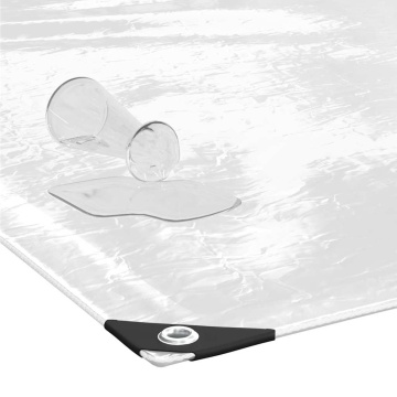 Prelata transparenta cu ochiuri 3x5 m PVC - Img 4