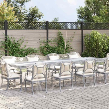 Prelata transparenta cu ochiuri 4x8 m PVC - Img 2