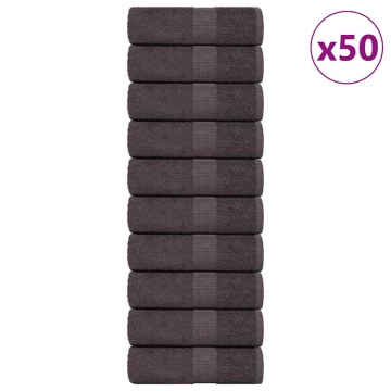 Prosoape cu săpun 50 buc Antracit 30x30 cm 360 g/m² 100% bumbac - Img 1