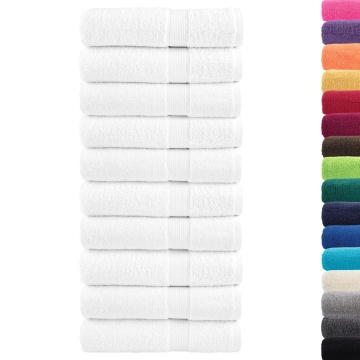 Prosoape mâini premium SOLUND 10 buc alb 50x100cm 600gsm - Img 2