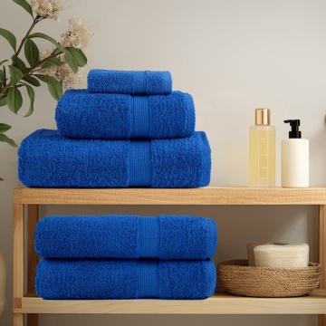 Prosoape mâini premium SOLUND 10buc albastru 30x30cm 600gsm - Img 3