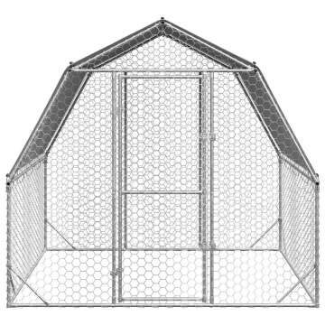 Pui de găină cu acoperiș 2,5x2x2,25 m oțel galvanizat - Img 3