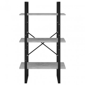 Raft de depozitare, gri beton, 60x30x105 cm, PAL - Img 8