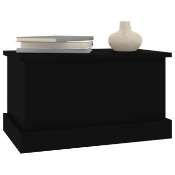 Raft de depozitare, negru, 50x30x28 cm, lemn prelucrat - Img 4