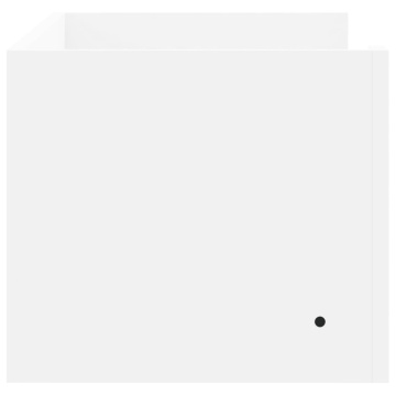 Raft de perete, alb, 100x35x30,5 cm, lemn prelucrat - Img 8