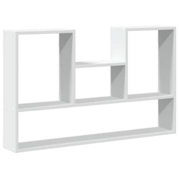 Raft de perete, alb, 99x15x60 cm, lemn prelucrat - Img 2