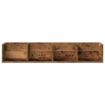 Raft de perete CD-uri, lemn vechi, 100x18x18 cm, lemn prelucrat - Img 4