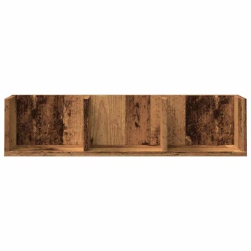 Raft de perete CD-uri, lemn vechi, 75x18x18 cm, lemn prelucrat - Img 4