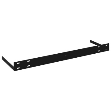 Raft de perete suspendat, alb extralucios, 120x23,5x3,8 cm, MDF - Img 5