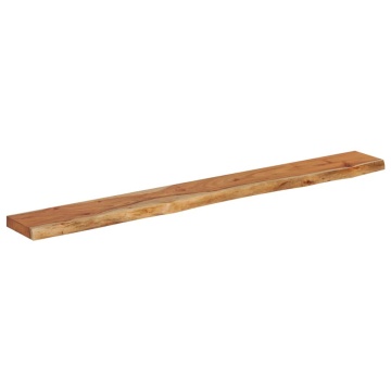 Raft perete 180x20x2,5cm dreptunghiular lemn acacia margine vie - Img 3