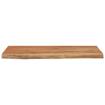 Raft perete 60x30x3,8 cm dreptunghiular lemn acacia margine vie - Img 4