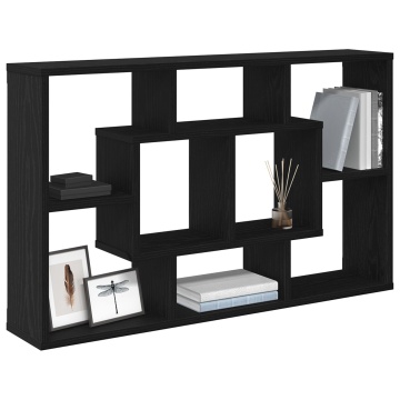 Raft - Stejar negru, 85 x 16 x 52.5 cm, Fabricat din lemn prelucrat - Img 3