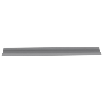 Rafturi de perete, 4 buc., gri, 115x9x3 cm - Img 5