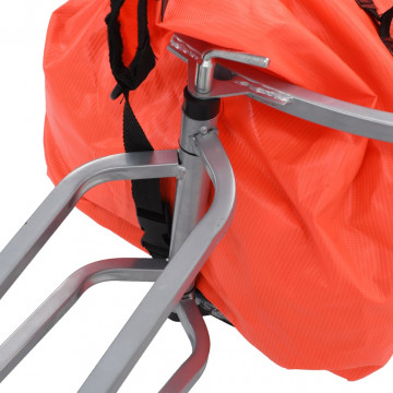 Remorcă de bicicletă pentru bagaje cu sac, portocaliu și negru - Img 8