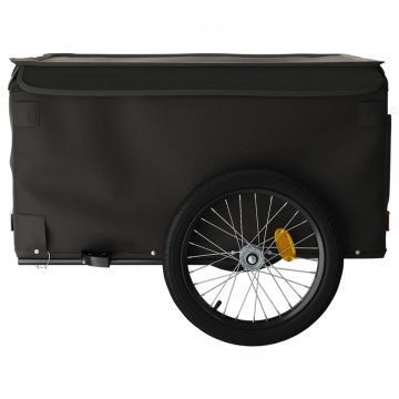 Remorcă de marfă pentru biciclete, negru, 45 kg, fier - Img 6