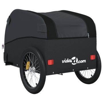 Remorcă pentru biciclete, negru, 45 kg, fier - Img 7