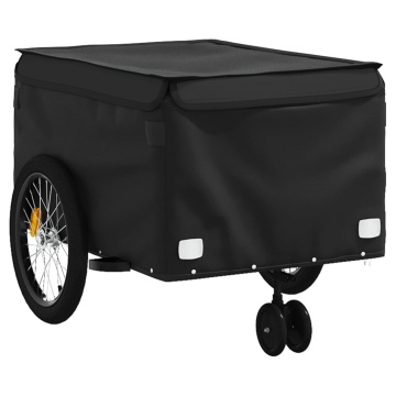 Remorcă pentru biciclete, negru, 45 kg, fier - Img 4