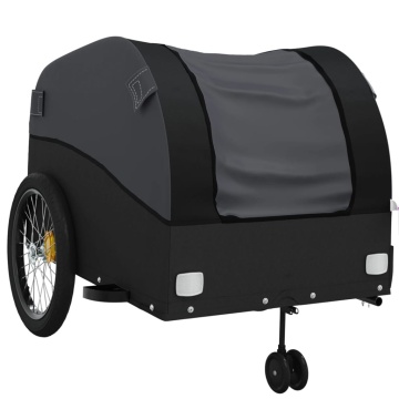 Remorcă pentru biciclete, negru, 45 kg, fier - Img 4