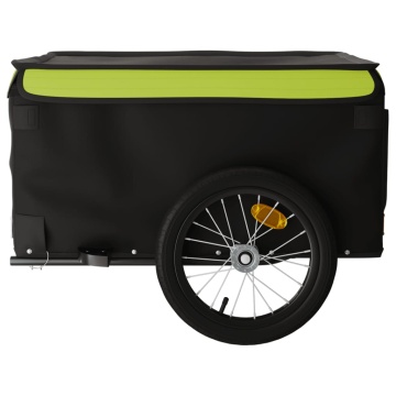 Remorcă pentru biciclete, negru și verde, 45 kg, fier - Img 5