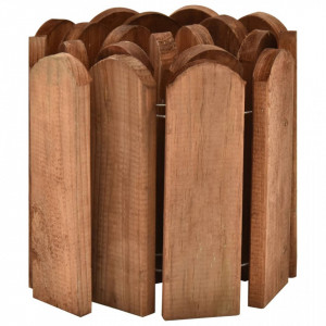 Rolă de bordură, maro, 120 cm, lemn de pin tratat - Img 2
