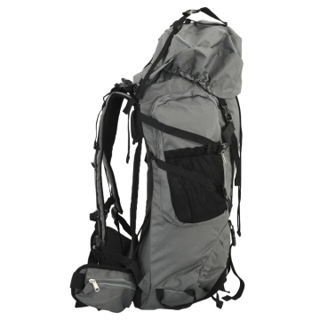 Rucsac de drumeție, gri, 60 L, țesătură oxford - Img 2