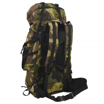 Rucsac de drumeție, verde camuflaj, 100 L, țesătură oxford - Img 3