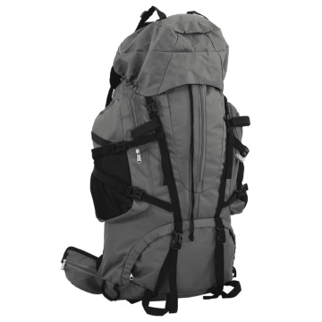 Rucsac de drumeție, verde camuflaj, 80 L, țesătură oxford - Img 1