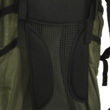 Rucsac de drumeție, verde kaki, 80 L, țesătură oxford - Img 4