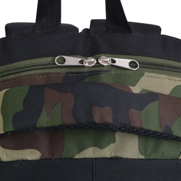 Rucsac pentru școală 40 L, negru și camuflaj - Img 12