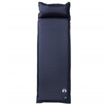 Saltea de camping auto-gonflabilă, cu pernă, 1 persoană, gri - Img 2