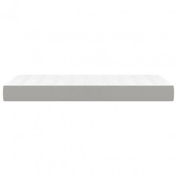 Saltea de pat cu arcuri, gri deschis, 100x200x20 cm, textil - Img 4