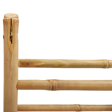 Scară dublă pentru prosoape cu 4 trepte, 90x50x100 cm, bambus - Img 7