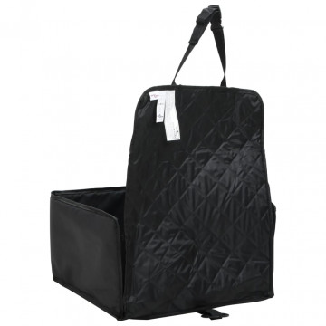 Scaun auto pentru câini, negru, 45x45x25/55 cm - Img 8