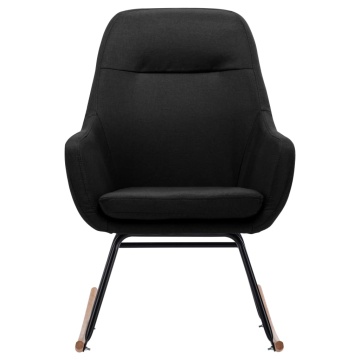 Scaun balansoar, negru, material textil - Img 3