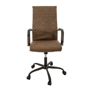 Scaun birou S-199, 115x43x46 cm, Maro, Piele Ecologica - Img 2
