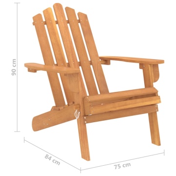 Scaun de grădină Adirondack, lemn masiv de acacia - Img 7