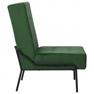 Scaun de relaxare, verde închis, 65x79x87 cm, catifea - Img 3