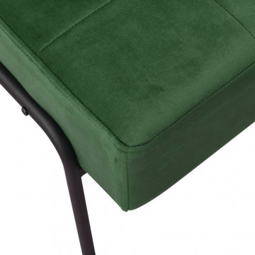 Scaun de relaxare, verde închis, 65x79x87 cm, catifea - Img 7