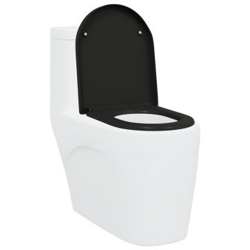 Scaun de toaletă cu prindere rapidă cu închidere lentă Duroplast Negru - Img 3