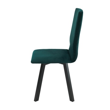 Scaun din lemn masiv de fag tapitat cu stofa s-38 hugo2 cz 23 x, verde - Img 3