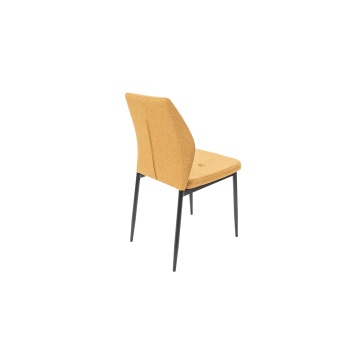 Scaun living, tapitat cu stofa, s-213, Ocru - Img 5