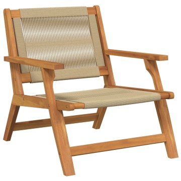 Scaune de grădină 2 buc Bej 67x77x73 cm Lemn solid de acacia - Img 4