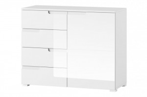 Selene 5 Comoda White High Gloss/White - Img 1