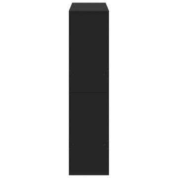 Separator de cameră, negru, 100x33x135 cm, lemn prelucrat - Img 8