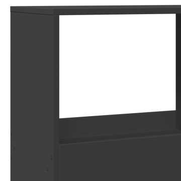 Separator de cameră, negru, 100x33x155,5 cm, lemn prelucrat - Img 6